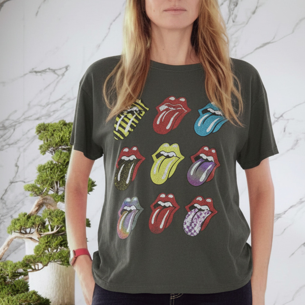 The Rolling Stones 2021 Multi-Color Tongue Graphic T-Shirt